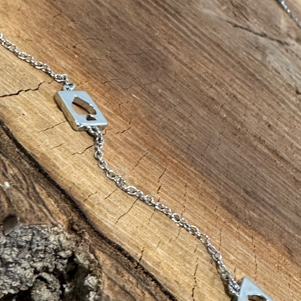 Kate Spade Silver Necklace with Gold Heart Accents - Picture 3 of 6